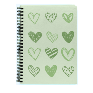 Cuaderno CORAZONES VERDES