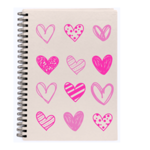 Cuaderno CORAZONES ROSAS