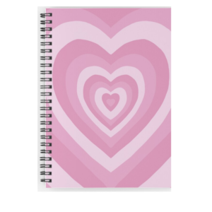 cuaderno CORAZÓN ROSA