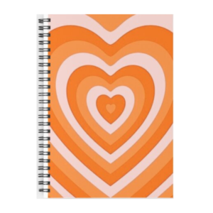 cuaderno CORAZÓN NARANJA