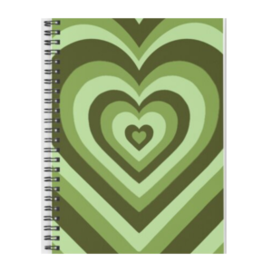 cuaderno CORAZÓN VERDE